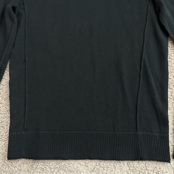 Threads & Heirs Sweater Mens Size S Knit V Neck Black - Picture 4 of 12